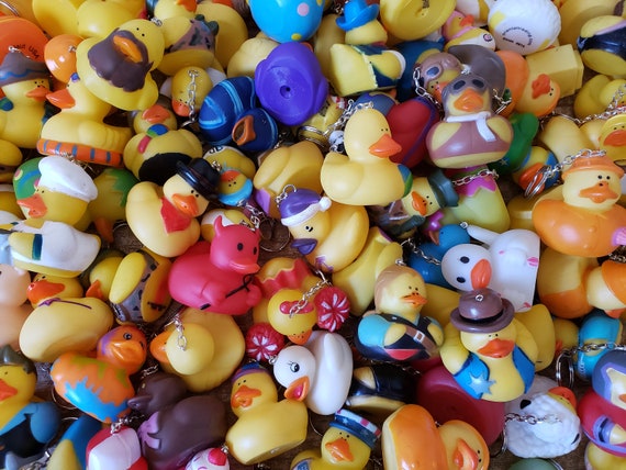 Rubber Duck Party Favor Key Chains Bulk Buy Wholesale Bundle 