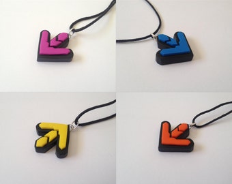 Dance Dance Revolution (DDR) Arrow Necklaces - SELECT STYLE