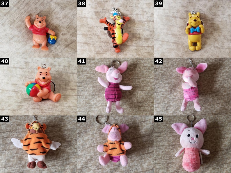 Porte-clés Disney Winnie l'ourson CHOISISSEZ-EN UN Walt Disney Cadeaux d'anniversaire image 5