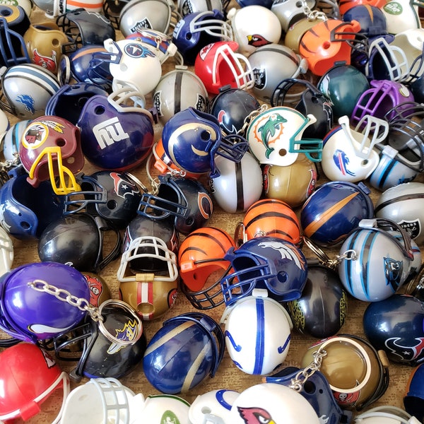 Football Helmet Party Favor Keychains - Bulk Buy Wholesale Bundle Key Chains