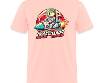 Men Doge to Mars Astronaut T-Shirt – Blast Off in Style!