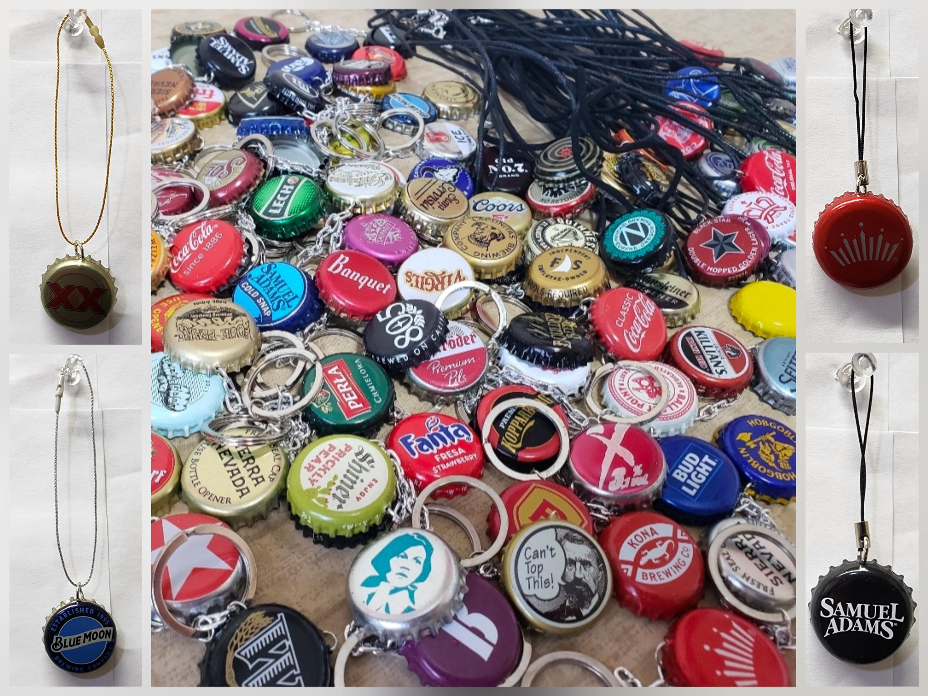 Bottle Cap Keychains Necklaces