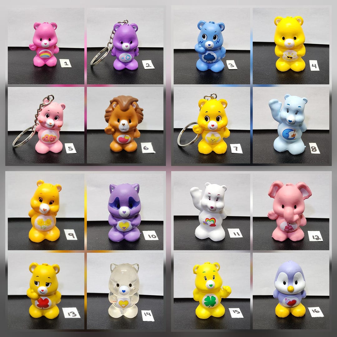 MINISO Care Bears Mini Figurine or Keychain - Colorful Carebear