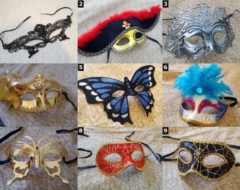 Masquerade Masks - Halloween Lace Sexy Cute Pirate Ninja Butterfly - Party Favors