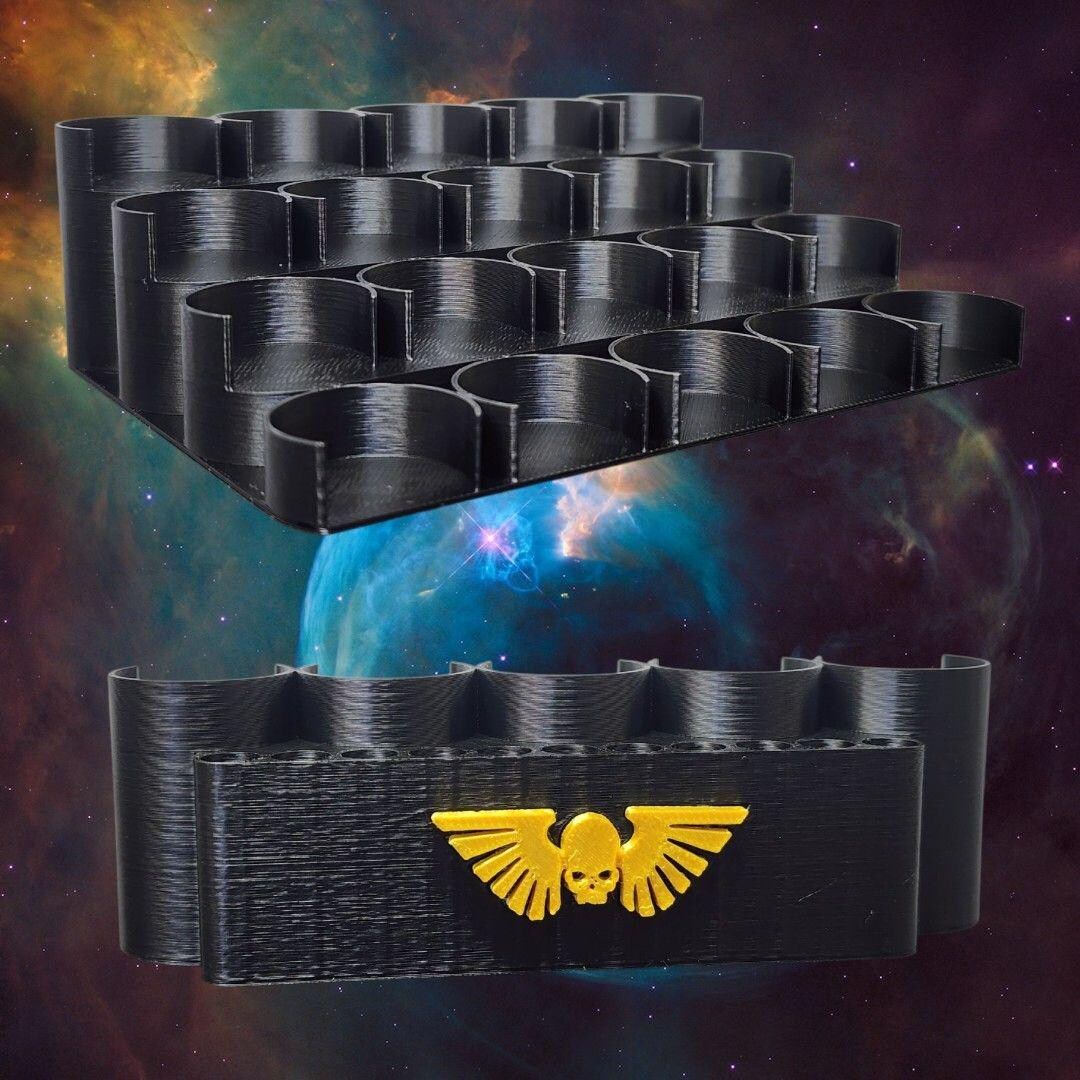 Warhammer Paint Rack 5x4 3D Printed Citadel Pot Holder With Imperial ...