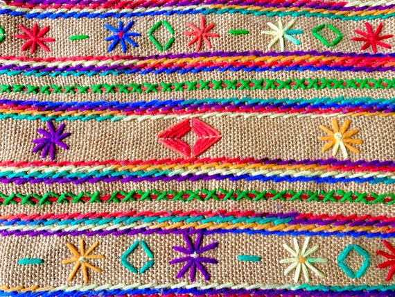 Vintage South American Textile Woven Embroidered … - image 10