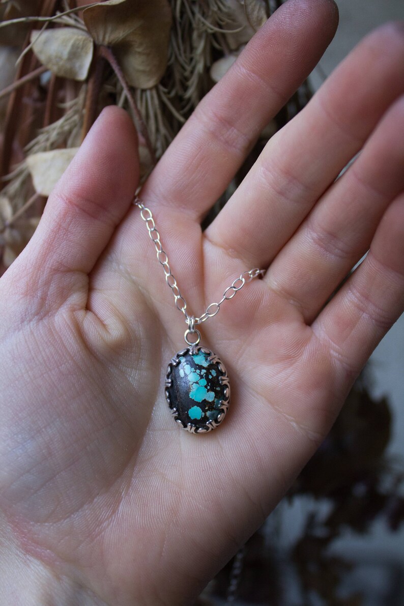 Genuine Turquoise Real Turquoise Necklace Blue Gemstone Necklace Southwestern Jewelry Turquoise Necklace for Women Turquoise Necklace