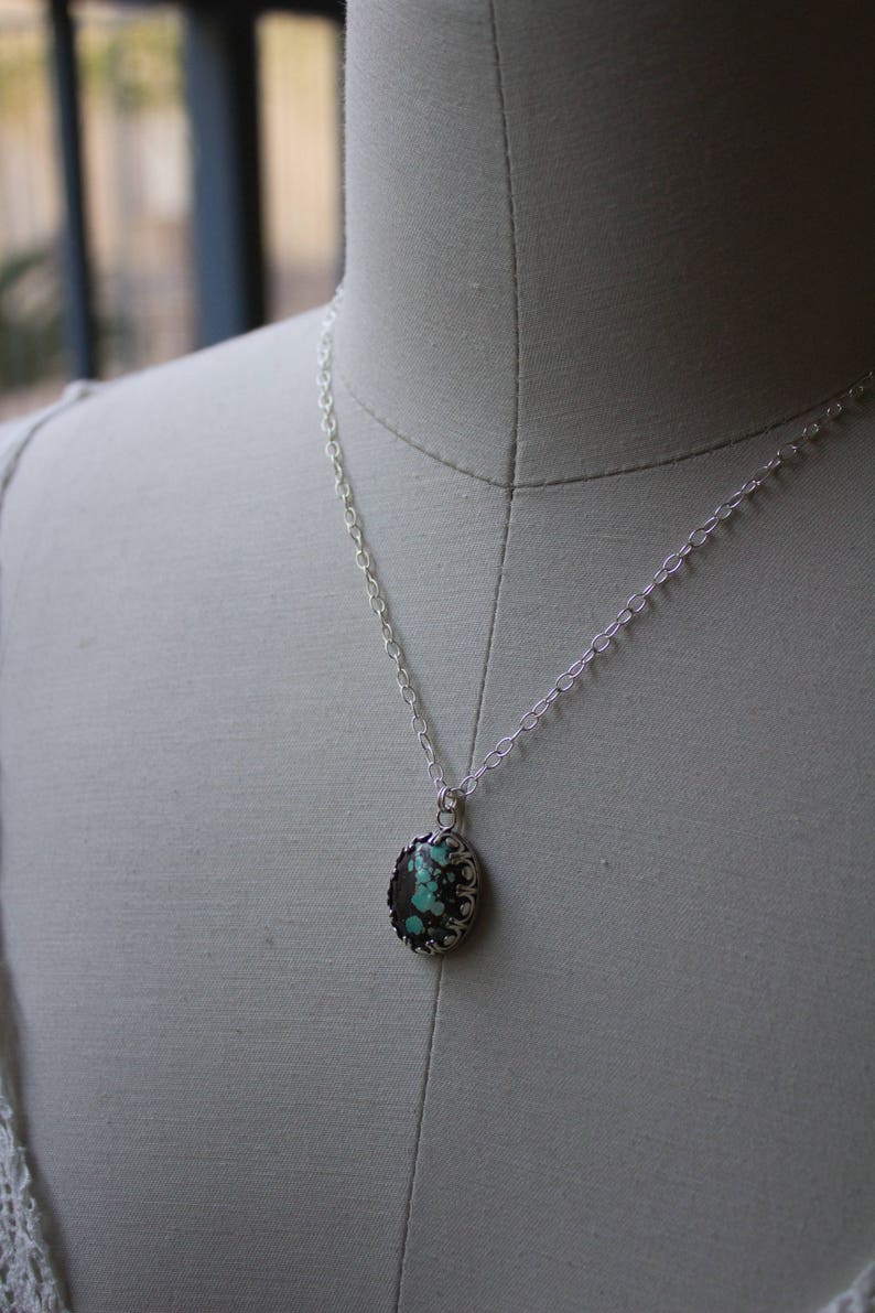 Genuine Turquoise Real Turquoise Necklace Blue Gemstone Necklace Southwestern Jewelry Turquoise Necklace for Women Turquoise Necklace