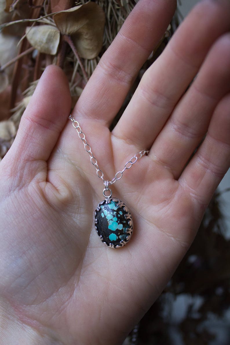 Genuine Turquoise Real Turquoise Necklace Blue Gemstone Necklace Southwestern Jewelry Turquoise Necklace for Women Turquoise Necklace