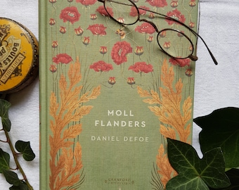 Ravissante édition en français de 'Moll Flanders' de Daniel Defoe , RBA Cranford Collection , livre relié