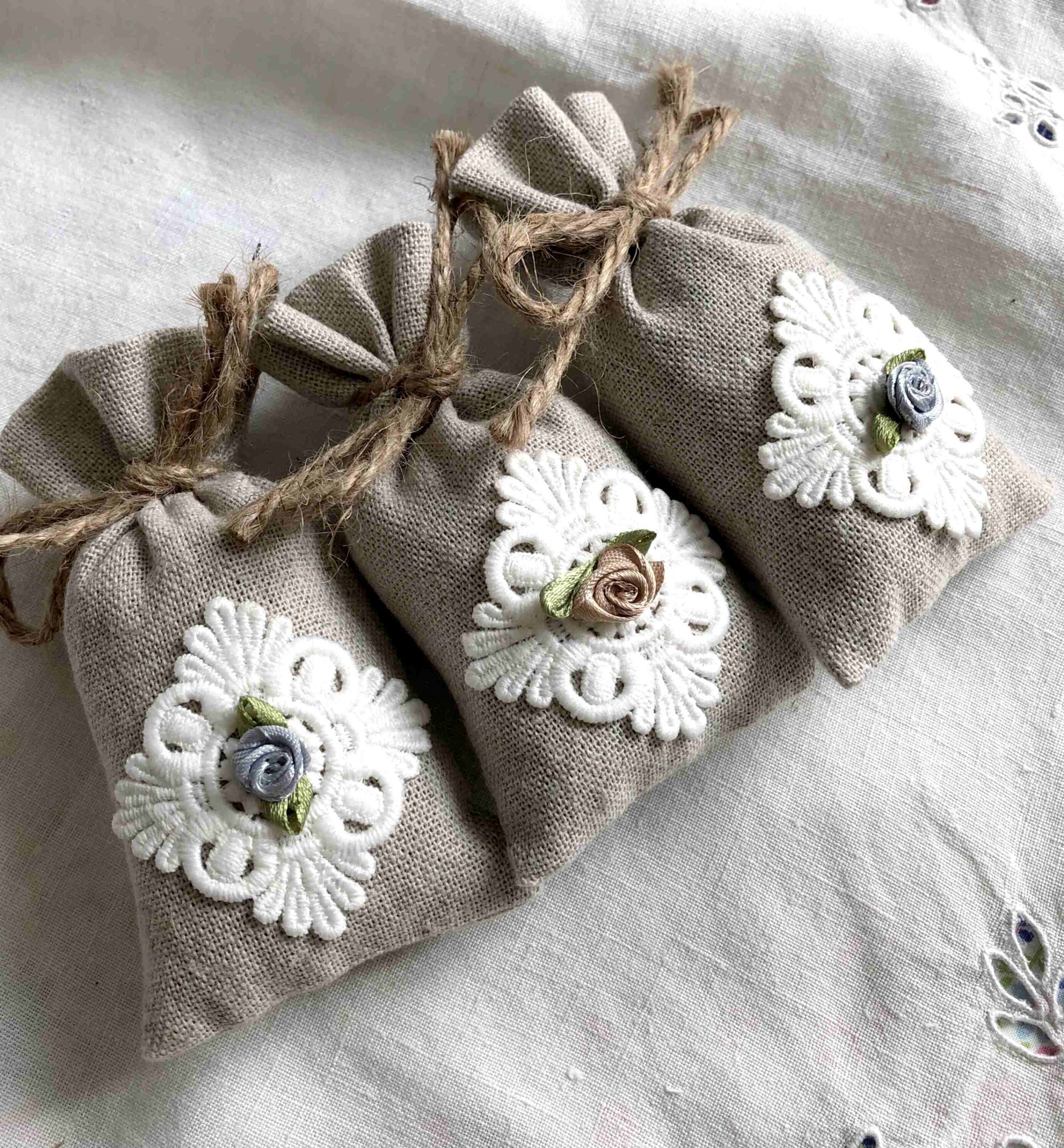 3 Sachets de Lavande en Lin