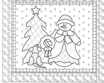 Snowman Collector—Suzie & Scout block 10 of 12 from The Stitch Connection