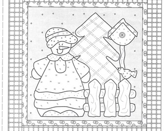 Snowman Collector—Millie block 9 of 12 from The Stitch Connection