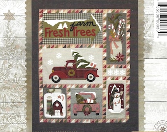 Bringing Home the Tree quilt wallhanging pattern