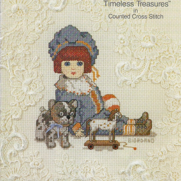 Antique Bisque Dolls cross stitch leaflet from Paragon Needlecraft