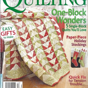 American Patchwork & Quilting magazine, December 2008