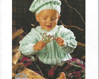 Baby in Aran knitting book from Sirdar