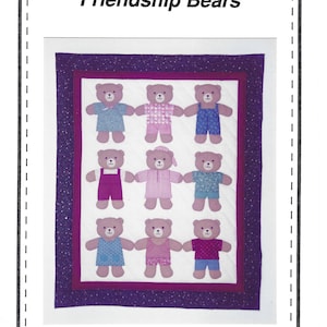 Friendship Bears quilt pattern