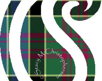 Scottish Tartan cross stitch pattern - Paisley