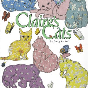 Claire&#39;s Cats quilt book from Ashton Publications