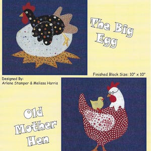 Country Cluckers quilt pattern 2 (of 6) from The Quilt Company