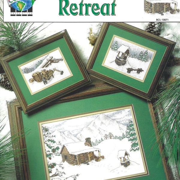 Mountain Retreat cross stitch leaflet