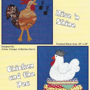 Country Cluckers quilt pattern 1 (of 6) from The Quilt Company