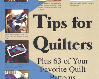 Tips for Quilters hardcover book from FC&A