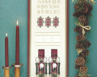 Nutcracker Sampler band sampler cross stitch leaflet from The Nutmeg Needle