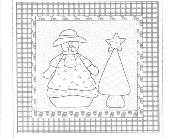 Snowman Collector—Jennie block 7 of 12 from The Stitch Connection