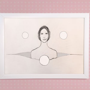 Illustration - Art print: Trinity of Sound (Clean) - pencil drawing vector image