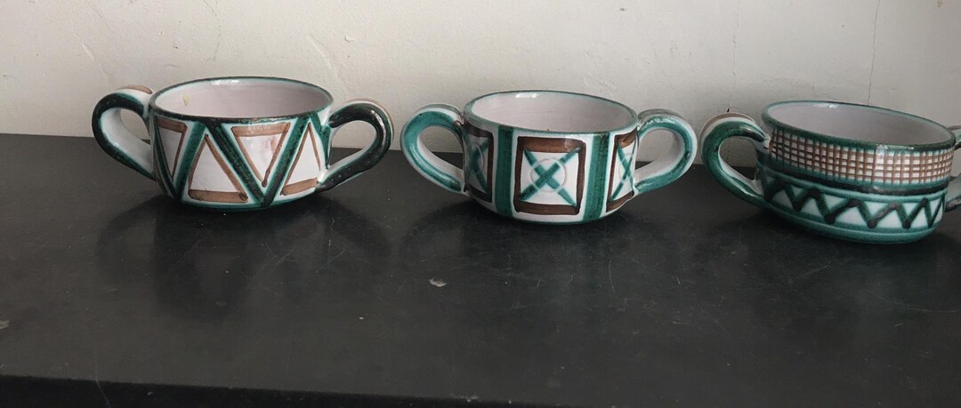Pot En Faïence Callis France Derval Capron Picault - Céramique Vallauris Années 1950, Vintage