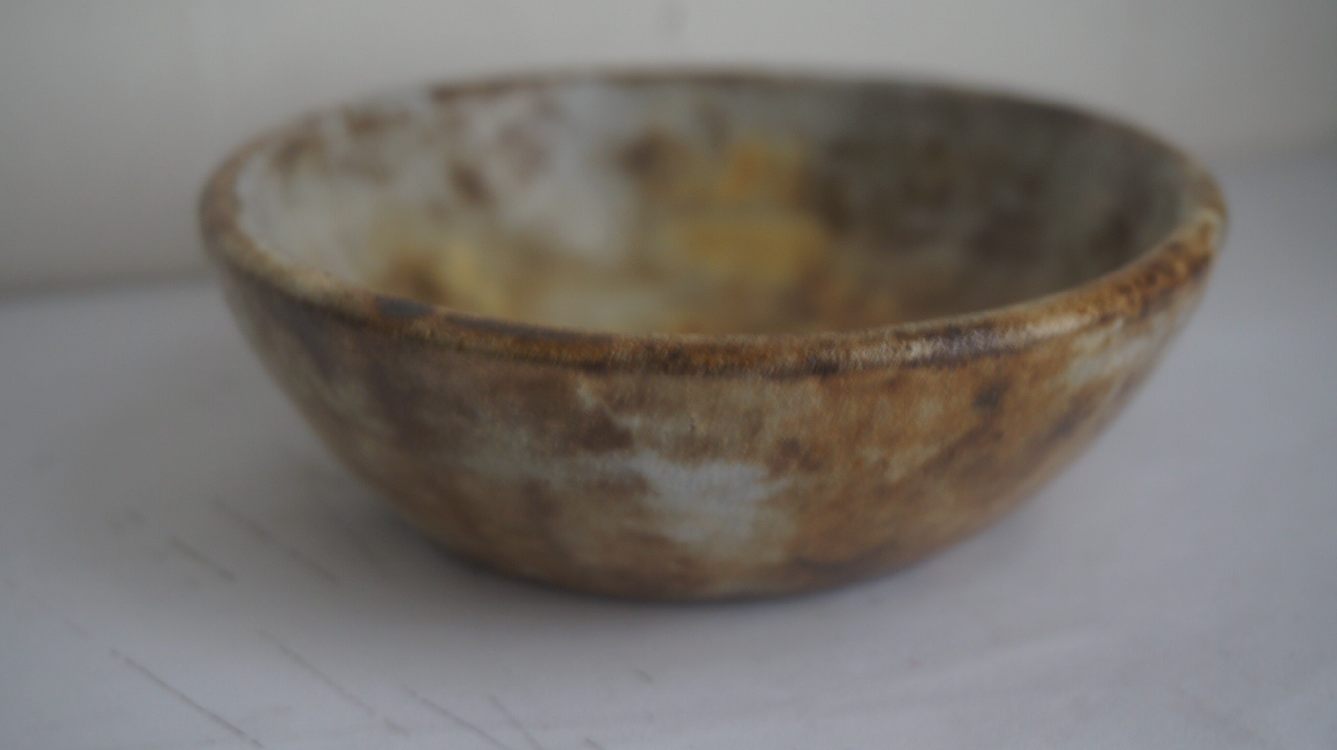 Alexandre Kostanda - Coupelle en Céramique Vintage Émaux Nuageux Circa 1950