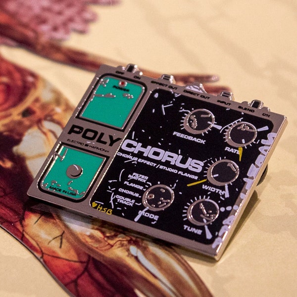 Polychorus "In Utero" - Kurt Cobain guitar pedal pin