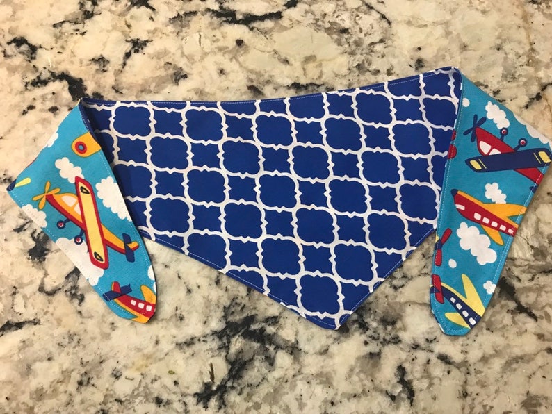 AUF Verkauf Tieon Hund Bandana im Flugzeug auf Marine Fliesen Etsy