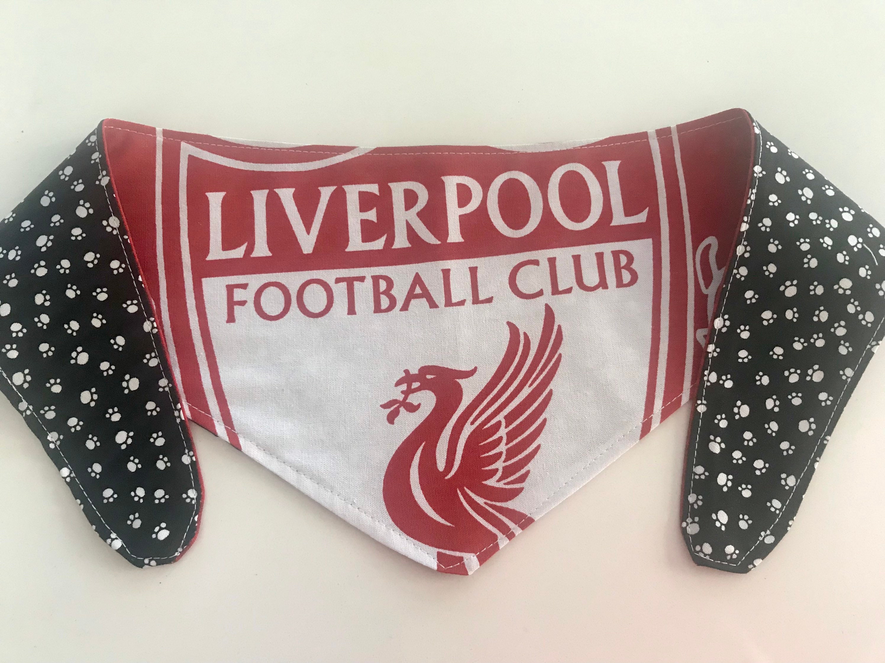 Tieon Dog Bandana in Half Logo of Liverpool Football Club Etsy