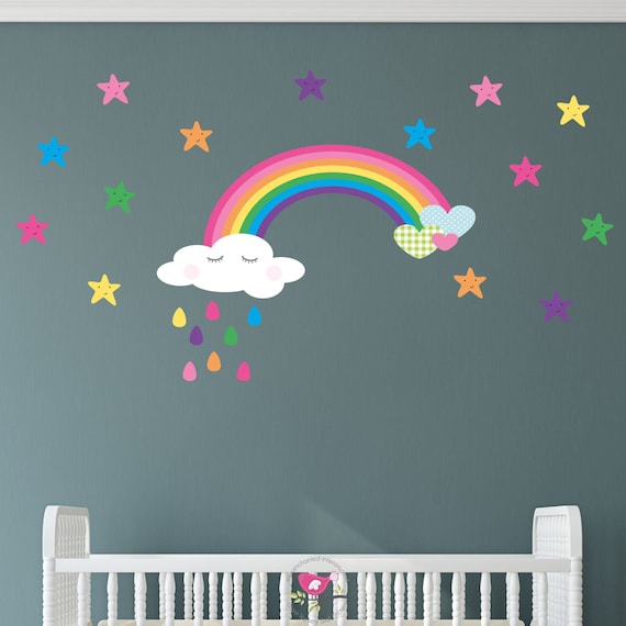 rainbow nursery wall stickers