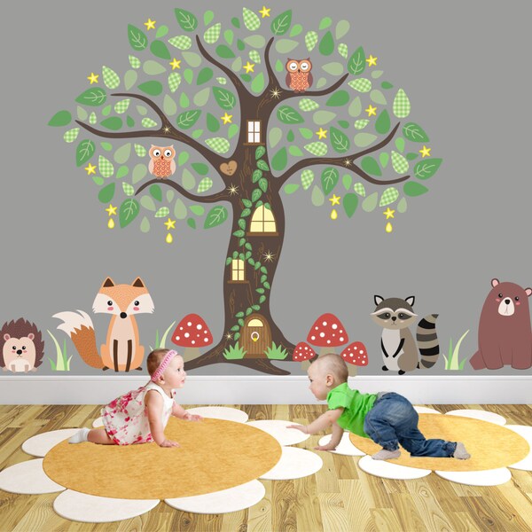 Owl Wall Decal Etsy UK