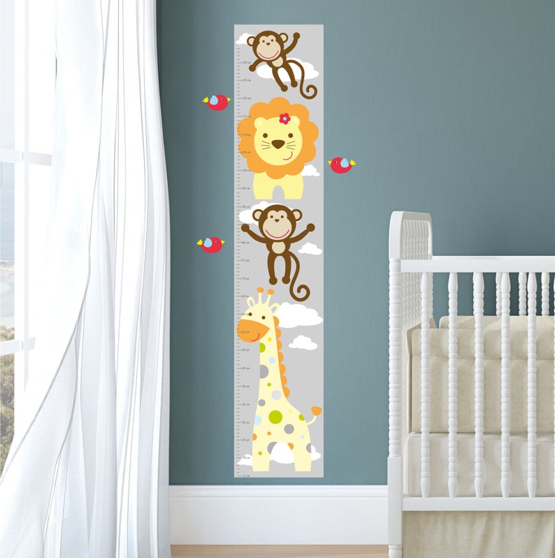 Large Jungle Nursery Wall Sticker Design Baby Boys or Girls Etsy UK