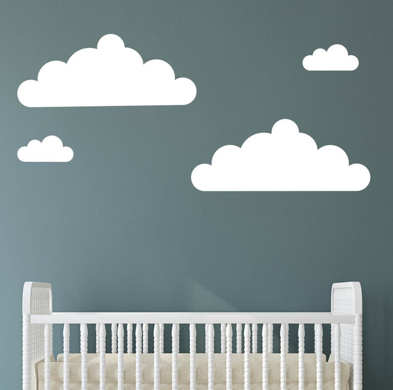Nursery Cloud Shelf Decals Baby Wall Stickers gender Etsy