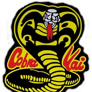 Halloween Cobra Kai - Dojo Karate - Back Patch Logo & 1 small front dojo patch Plus all the leg patches Cosplay Costume Patch