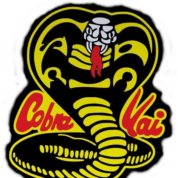 Cobra Kai - Dojo Karaté - Logo dans le dos et 1 petit patch sur le devant du dojo, Plus tous les patchs pour les jambes Patch pour costume de cosplay