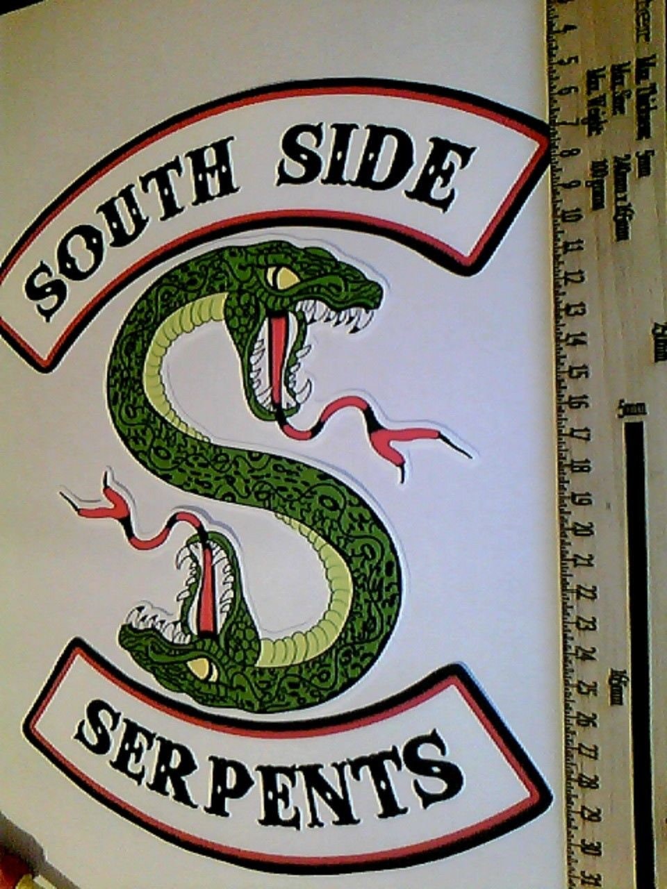 Riverdale South Side Serpents Backpack Cosplay Costume Accessory Riverdale Serpent Costume - Etsy main image 3