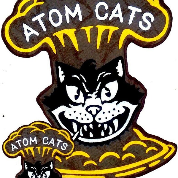 Fallout 4 Atom Cats Back Patch & 2 small Front Pocket Arm Logos Cosplay Costume Patch