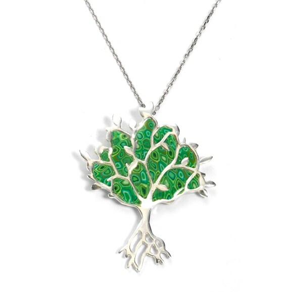 Collar de Hoja Verde Real para Mujer Joya para Amante de la Naturaleza