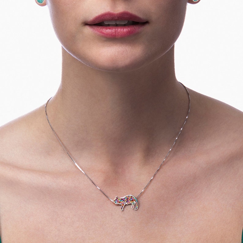 Sleeping Cat Necklace Handmade Sterling Silver Pendant with Etsy