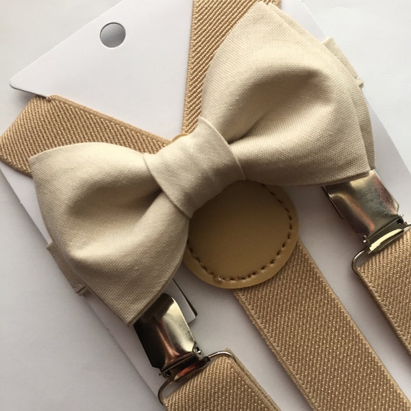 mens gold bow tie and suspenders