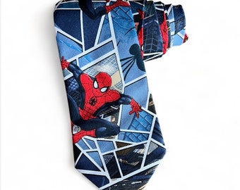 Superhero Neck tie. Superhero Wedding Party Birthday Necktie.