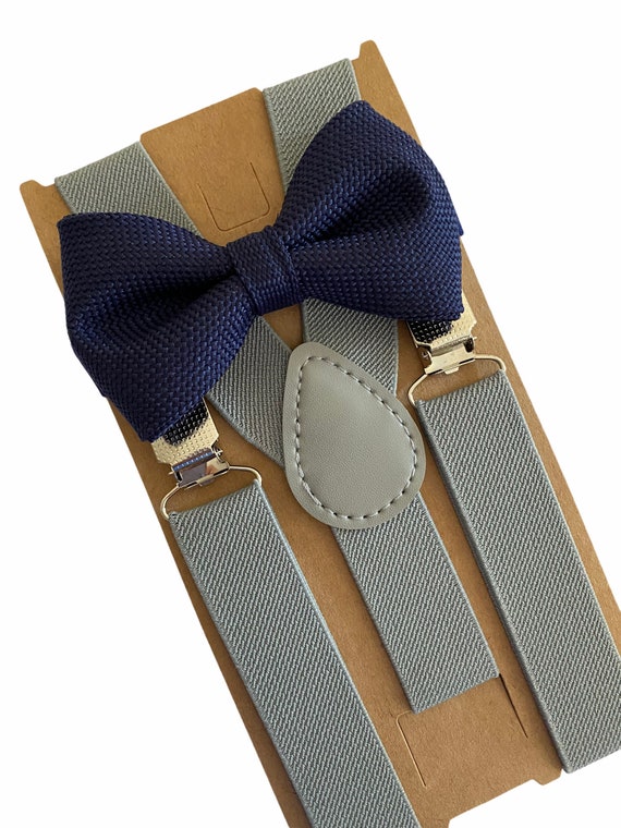 Set Bretelle Y E Papillon Ateid Per Bambini - Regolabili, Colore Blu Navy - Foto 10