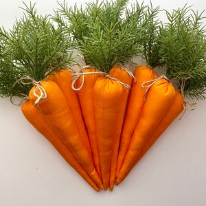 Easter Carrots, Stuffed Farmhouse Carrots, Easter Basket Stuffers Carrots. Reindeer Carrots. Easier Decor.